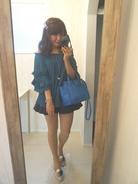 「LILY BROWN（リリーブラウン）のアイテム（その他シューズ）」を使った、Hidemi さん（レディース・153cm）の秋コーディネート