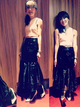 「Ted Baker（テッドベーカー）のアイテム（シューズ）」を使った、Zella Hungさん（レディース・158cm）の冬コーディネート
