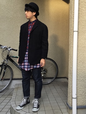 「used mix」｜「アイテム（セットアップ）」を使った、doRaさん（メンズ・171cm）の冬コーディネート