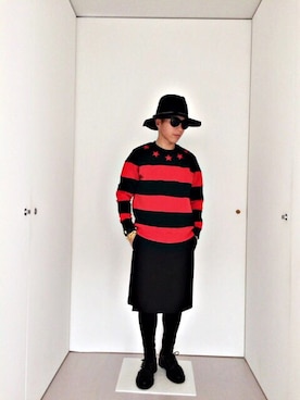 「GIVENCHY（ジバンシイ）のアイテム（スカート）」を使った、ハッピーマンさん（メンズ・168cm）の秋コーディネート