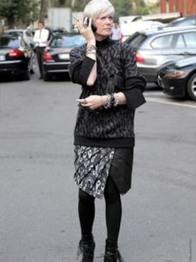 「GIVENCHY」｜「アイテム（ライダースジャケット）」を使った、ハッピーマンさん（レディース・171cm）の秋コーディネート
