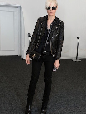「GIVENCHY」｜「アイテム（スタジャン）」を使った、ハッピーマンさん（レディース・171cm）の春コーディネート