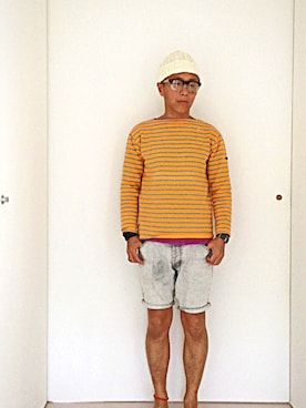 「SAINT JAMES（セントジェームス）のアイテム」を使った、ハッピーマンさん（メンズ・168cm）の秋コーディネート