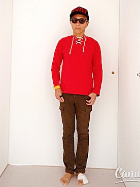 「SAINT JAMES（セントジェームス）のアイテム」を使った、ハッピーマンさん（メンズ・168cm）の秋コーディネート