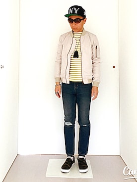 「COMMONWARE AMERICAN RAG CIE&Magine（コモンウェアアメリカンラグシーアンド マージン）のアイテム」を使った、ハッピーマンさん（メンズ・168cm）の春コーディネート