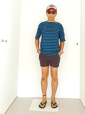 「SILVER AS ART（シルバーアズアート）のアイテム」を使った、ハッピーマンさん（メンズ・168cm）の夏コーディネート