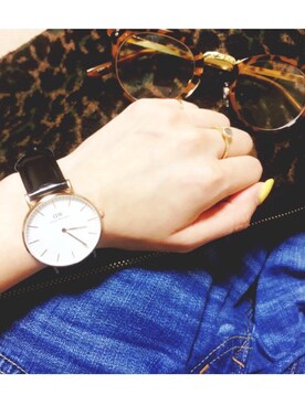 「Daniel Wellington」｜sabaさん（レディース・155cm）の春コーディネート