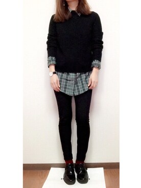 「Daniel Wellington」｜sabaさん（レディース・155cm）の春コーディネート