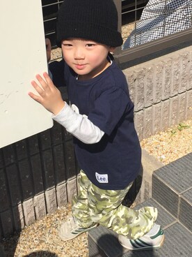 「アイテム（Tシャツ/カットソー）」を使った、タルトさん（メンズ・110cm）の春コーディネート