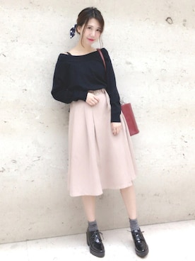 「archives（アルシーヴ）のアイテム（ブーティ）」を使った、AYA0119さん（レディース・161cm）の秋コーディネート