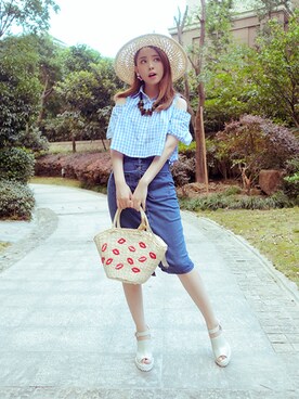 小12さん（レディース・160cm）の夏コーディネート