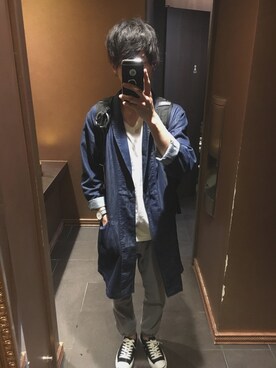 「CONVERSE（コンバース）のCONVERSE コンバース ジャック パーセル / JACK PURCEL（スニーカー）」を使った、tatsuta yutoさん（メンズ・173cm）の秋コーディネート