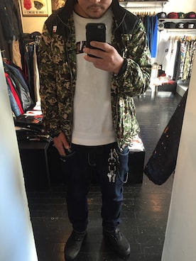 「サブサエティ(Subciety)」｜「アイテム（スウェット）」を使った、OHAさん（メンズ・177cm）の冬コーディネート