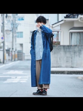 「Dr. Martens（ドクターマーチン）のDr.Martens (ドクターマーチン)/1461 3EYE GIBSON SHOES（その他シューズ）」を使った、°hiromuさん（メンズ・174cm）の春コーディネート