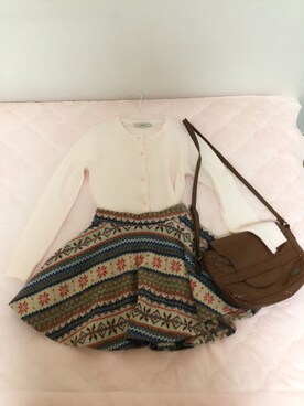 「ROXY（ロキシー）のアイテム（ハンドバッグ）」を使った、Aliceさん（レディース・156cm）の秋コーディネート