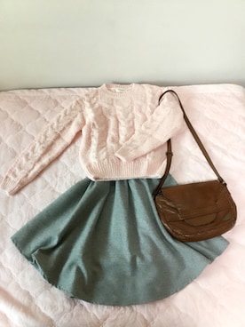 「ROXY（ロキシー）のアイテム（ハンドバッグ）」を使った、Aliceさん（レディース・156cm）の秋コーディネート