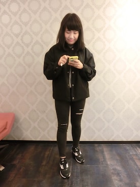「mixxmixのアイテム（ジャケット/アウター）」を使った、doraさん（レディース・158cm）の春コーディネート