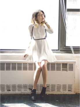 「ZANA BAYNEのアイテム」を使った、Kathleenさん（レディース・163cm）の冬コーディネート