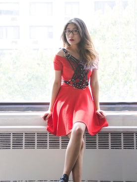 「ZANA BAYNEのアイテム」を使った、Kathleenさん（レディース・163cm）の春コーディネート