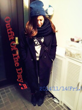 ふじっこ。さん（レディース・160cm）の秋コーディネート