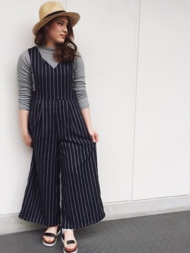 「nappalm（ナップパーム）のアイテム」を使った、ふじっこ。さん（レディース・160cm）の春コーディネート