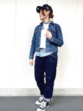 ふじっこ。さん（レディース・160cm）の春コーディネート