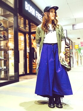 ふじっこ。さん（レディース・160cm）の春コーディネート