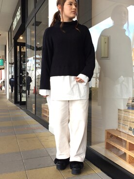 ふじっこ。さん（レディース・160cm）の秋コーディネート