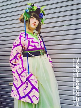 【うさぎ小町】アンティーク着物屋さんのコーディネート