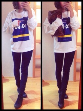 太田さん（レディース・154cm）の冬コーディネート