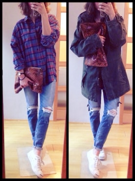 太田さん（レディース・154cm）の冬コーディネート