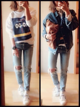 太田さん（レディース・154cm）の春コーディネート