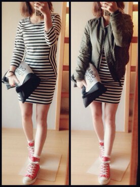 太田さん（レディース・154cm）の春コーディネート