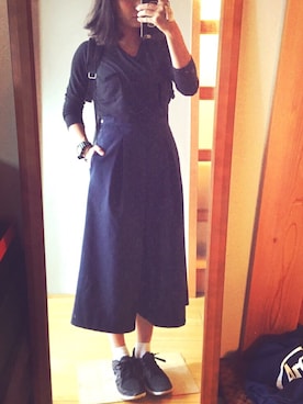 「透けトップス」｜「アイテム（その他）」を使った、太田さん（レディース・154cm）の春コーディネート