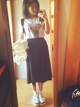 「筋トレ」｜太田さん（レディース・154cm）の春コーディネート