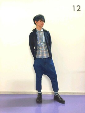 「FRAPBOIS（フラボア）のアイテム（その他）」を使った、つーじーさん（メンズ・170cm）の冬コーディネート