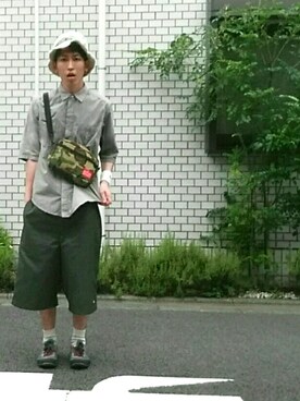 「Manhattan Portage」｜つーじーさん（メンズ・170cm）の春コーディネート