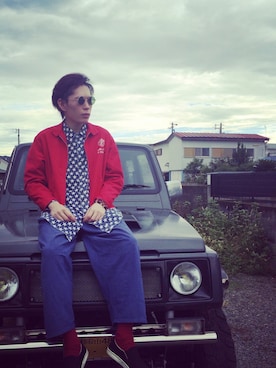 「タイパンツ」｜「アイテム（ジャケット/アウター）」を使った、Ryo-taさん（メンズ・180cm）の秋コーディネート