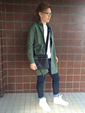 「semantic design（セマンティックデザイン）のアイテム（その他トップス）」を使った、Ryo-taさん（メンズ・180cm）の秋コーディネート