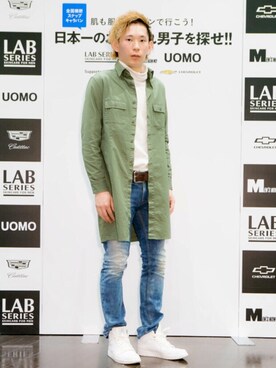 「ALIVE（アライブ）のアイテム」を使った、Ryo-taさん（メンズ・180cm）の秋コーディネート