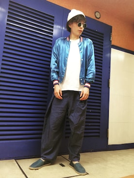 「タイパンツ」｜「アイテム（ジャケット/アウター）」を使った、Ryo-taさん（メンズ・180cm）の秋コーディネート