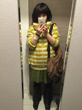 「mercibeaucoup,（メルシーボークー）のアイテム」を使った、☆RandM☆さん（キッズ・80cm）の秋コーディネート