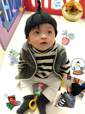 「Alba babY（アルバベイビー）のアイテム」を使った、☆RandM☆さん（キッズ・80cm）の冬コーディネート