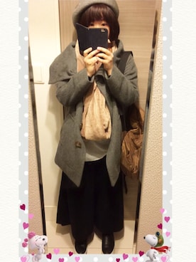 「CABANE de ZUCCa（カバンドズッカ）のアイテム」を使った、☆RandM☆さん（キッズ・80cm）の冬コーディネート