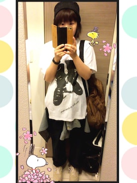 「CABANE de ZUCCa（カバンドズッカ）のアイテム（帽子）」を使った、☆RandM☆さん（キッズ・70cm）の春コーディネート