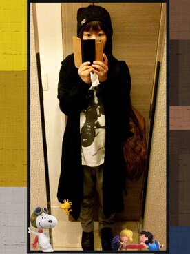 「CABANE de ZUCCa（カバンドズッカ）のアイテム（帽子）」を使った、☆RandM☆さん（キッズ・70cm）の春コーディネート