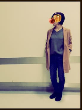 「NET（ネット）のアイテム（アクセサリー）」を使った、きょんー♪さん（レディース・160cm）の秋コーディネート