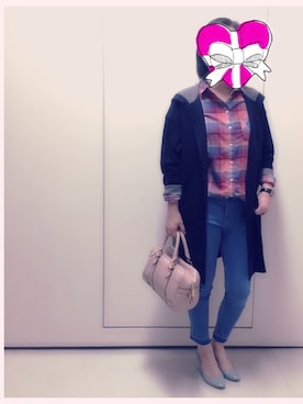 「PLST（プラステ）のアイテム（その他アウター）」を使った、きょんー♪さん（レディース・160cm）の冬コーディネート