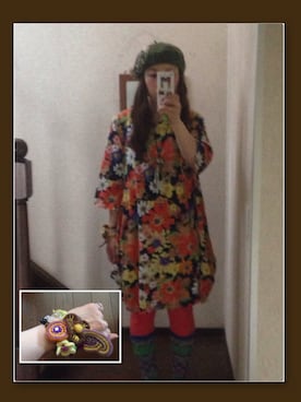 「チャイハネ（チャイハネ）のアイテム（ソックス/靴下）」を使った、Ai♡myさん（レディース・160cm）の秋コーディネート
