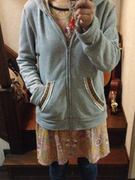 「チャイハネ（チャイハネ）のアイテム（パーカー）」を使った、Ai♡myさん（レディース・160cm）の秋コーディネート